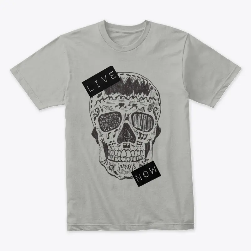 LIVE NOW CANDY SKULL MUSIC T-SHIRT